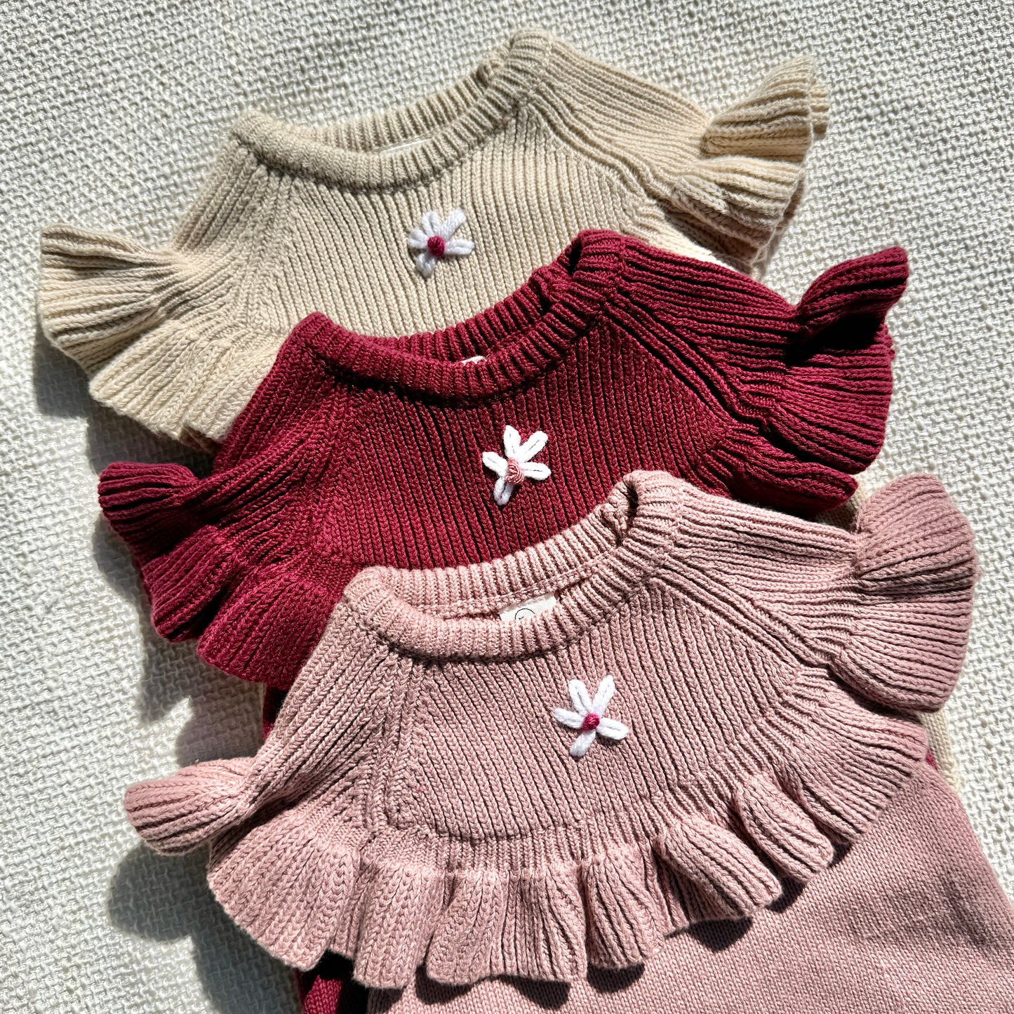 Knit Ruffle Flower Bubble