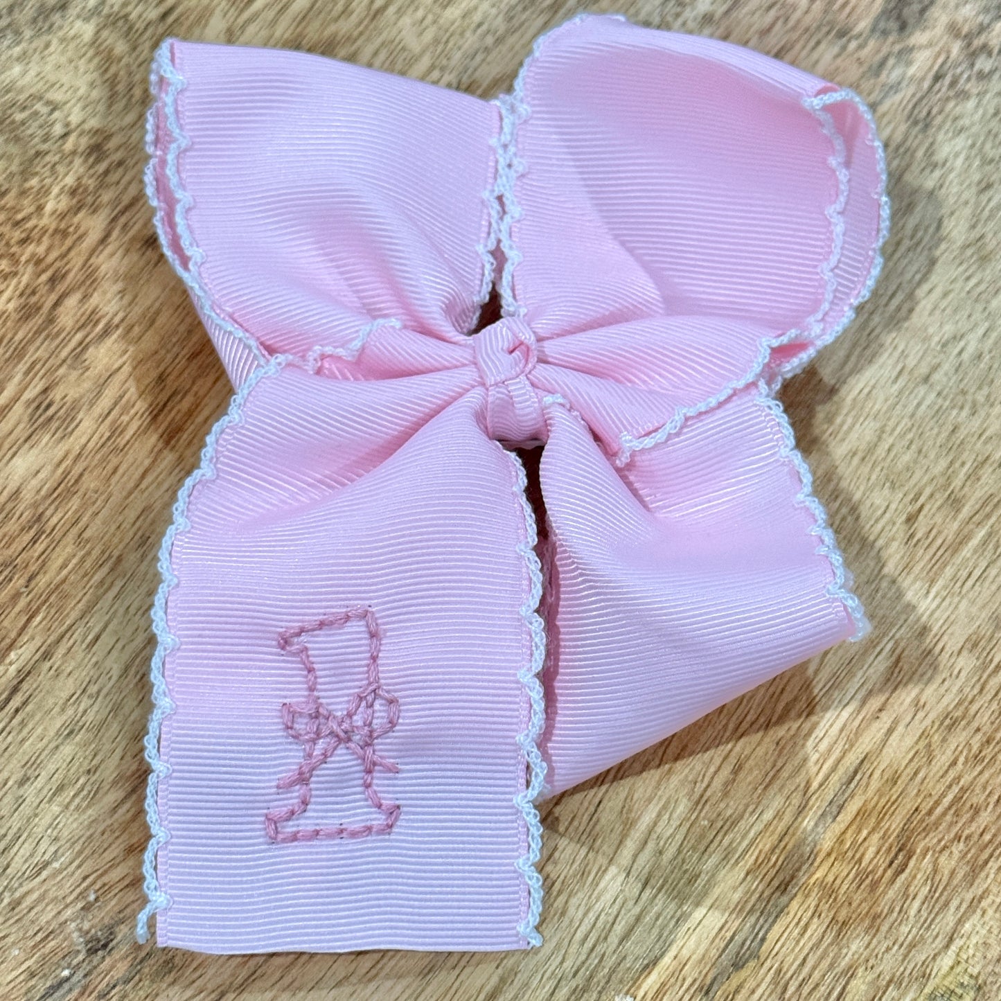 5 inch Pink One Birthday Bow