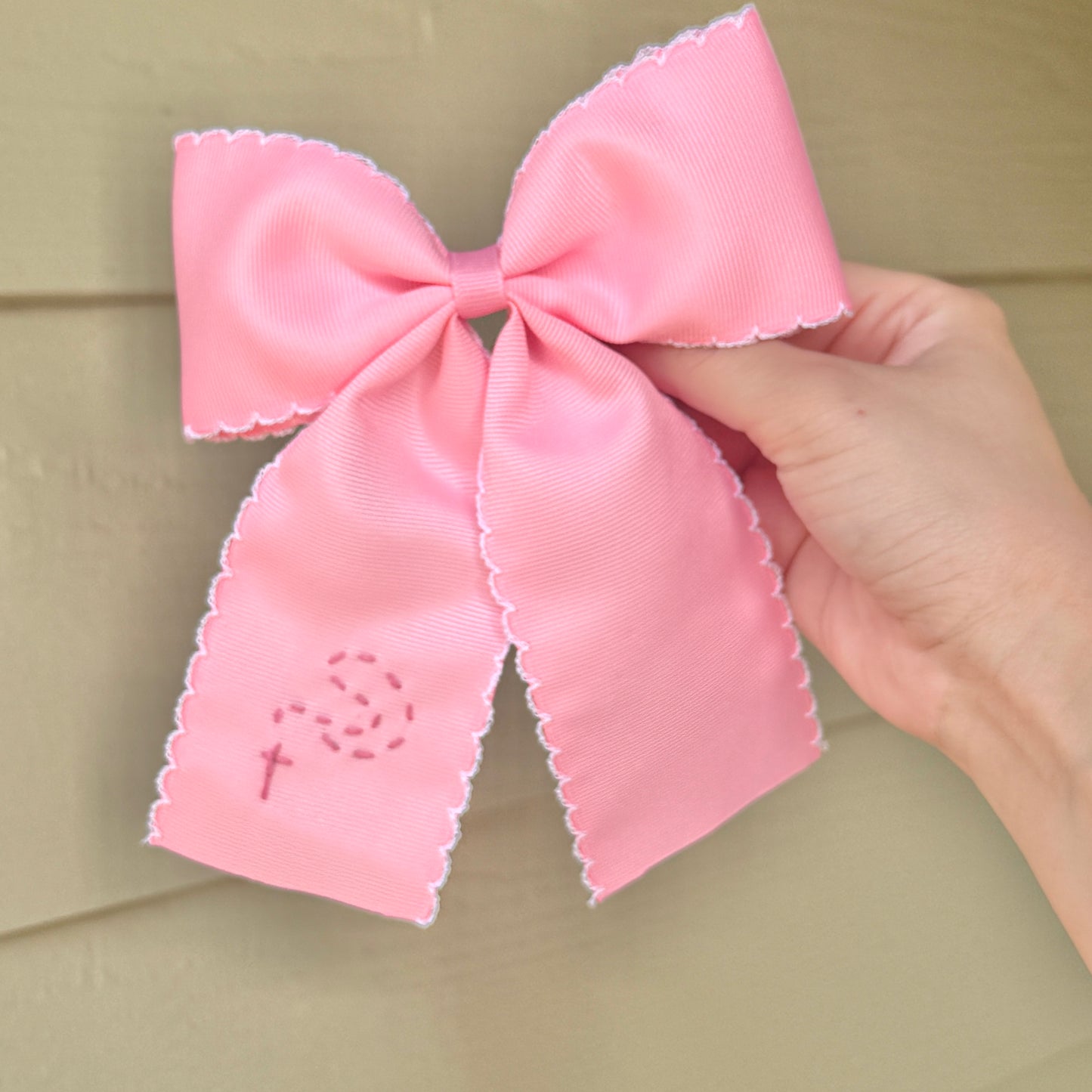 Rosary Pink with White - Shortie