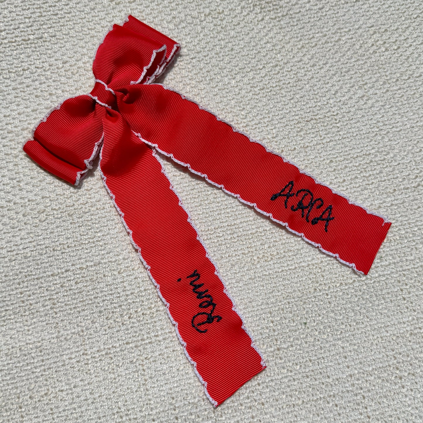 ARCA Red and Navy Bow