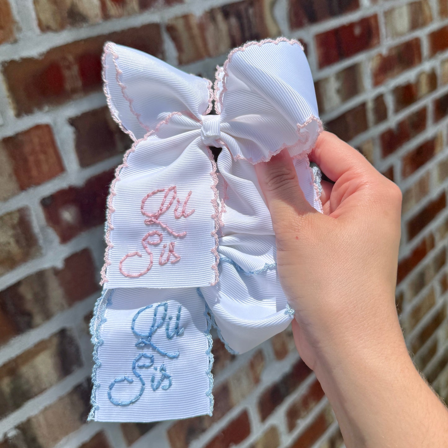 Lil Sis - White with Blue - 5 inch