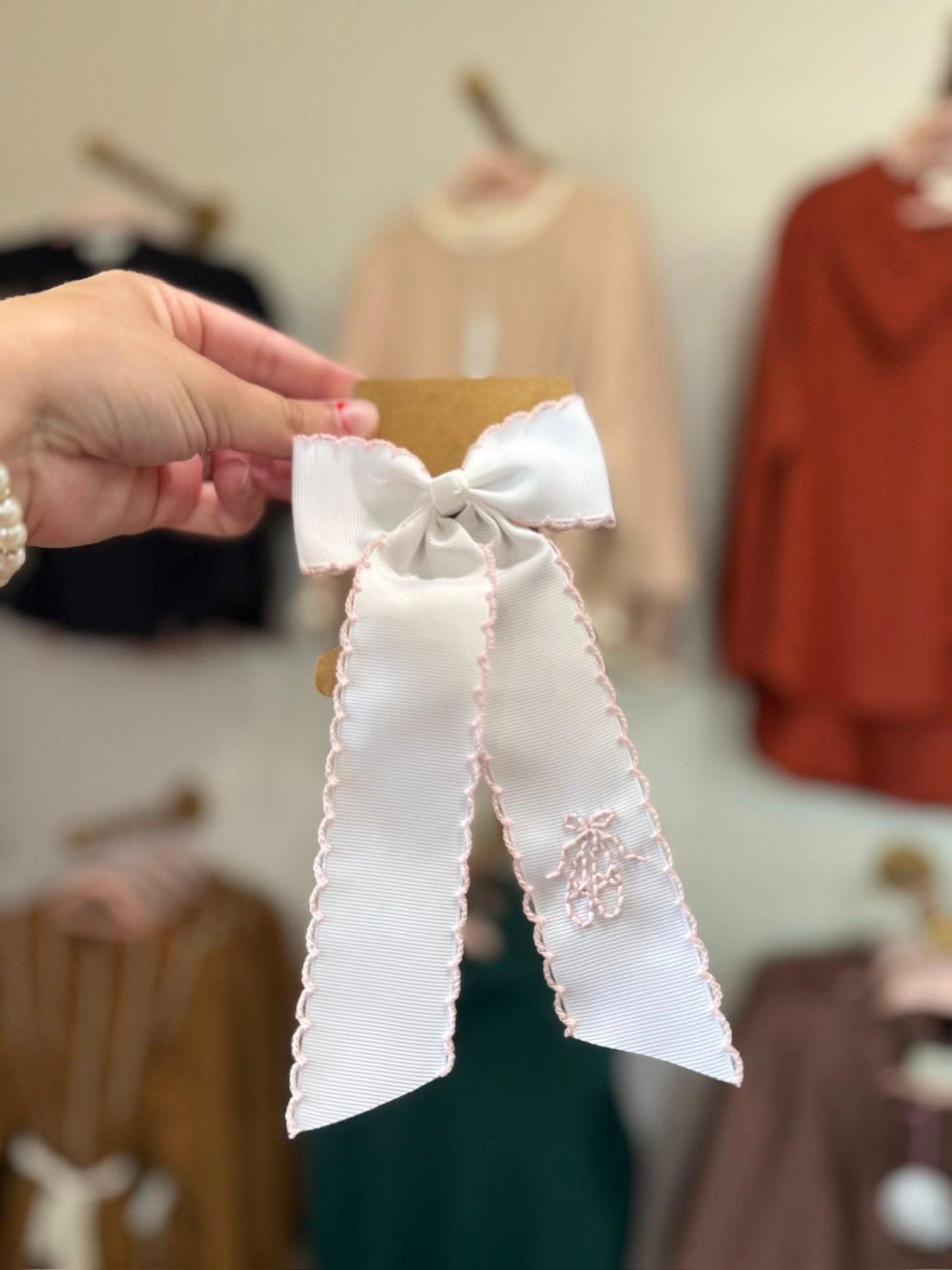 Ballerina Dance Bows - Large White