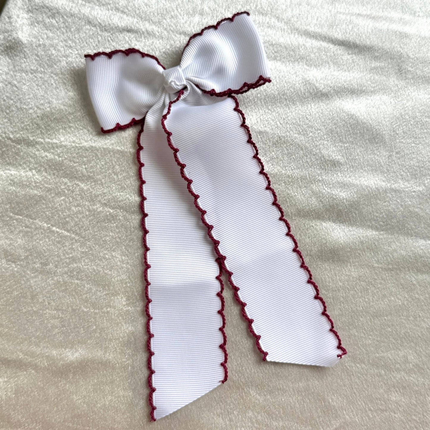 MEMS Milton White & Maroon Bow