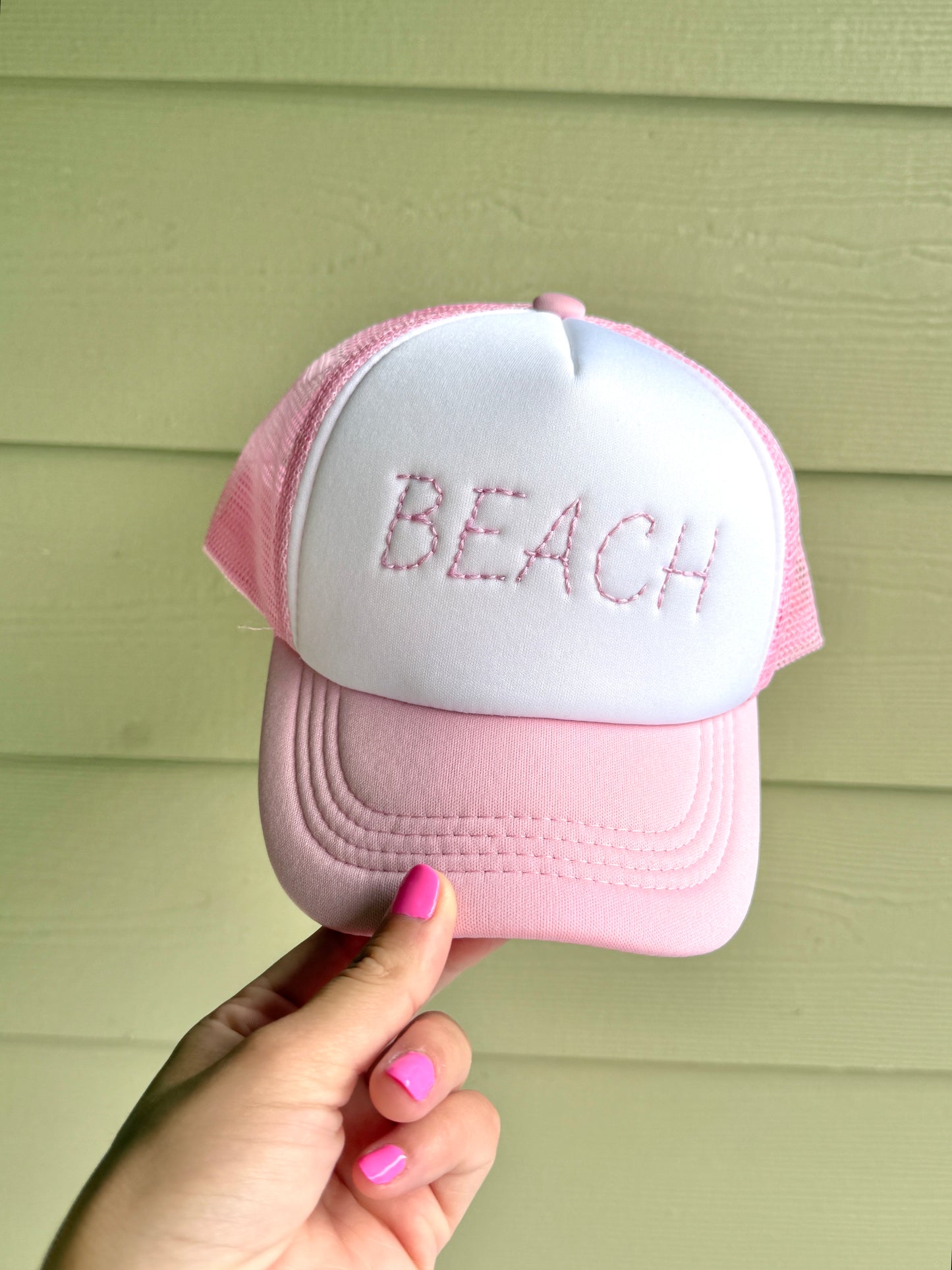 Pink Beach Trucker Hat