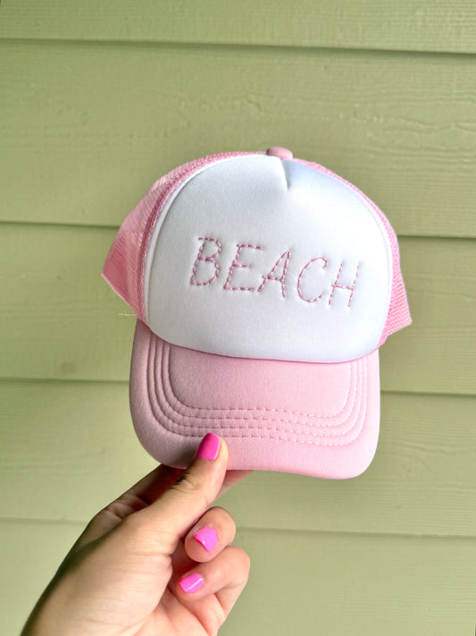 Pink Beach Trucker Hat