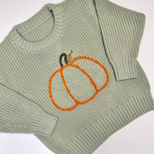 Green Pumpkin Sweater