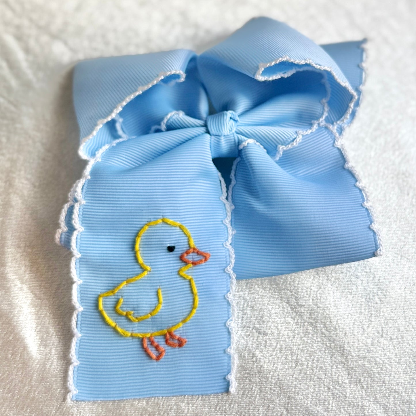 5 Inch - Lil Chick Ducky Bow - Blue