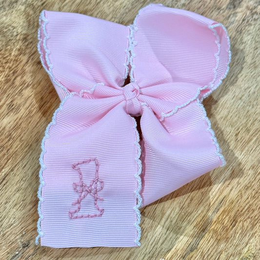 5 inch Pink One Birthday Bow