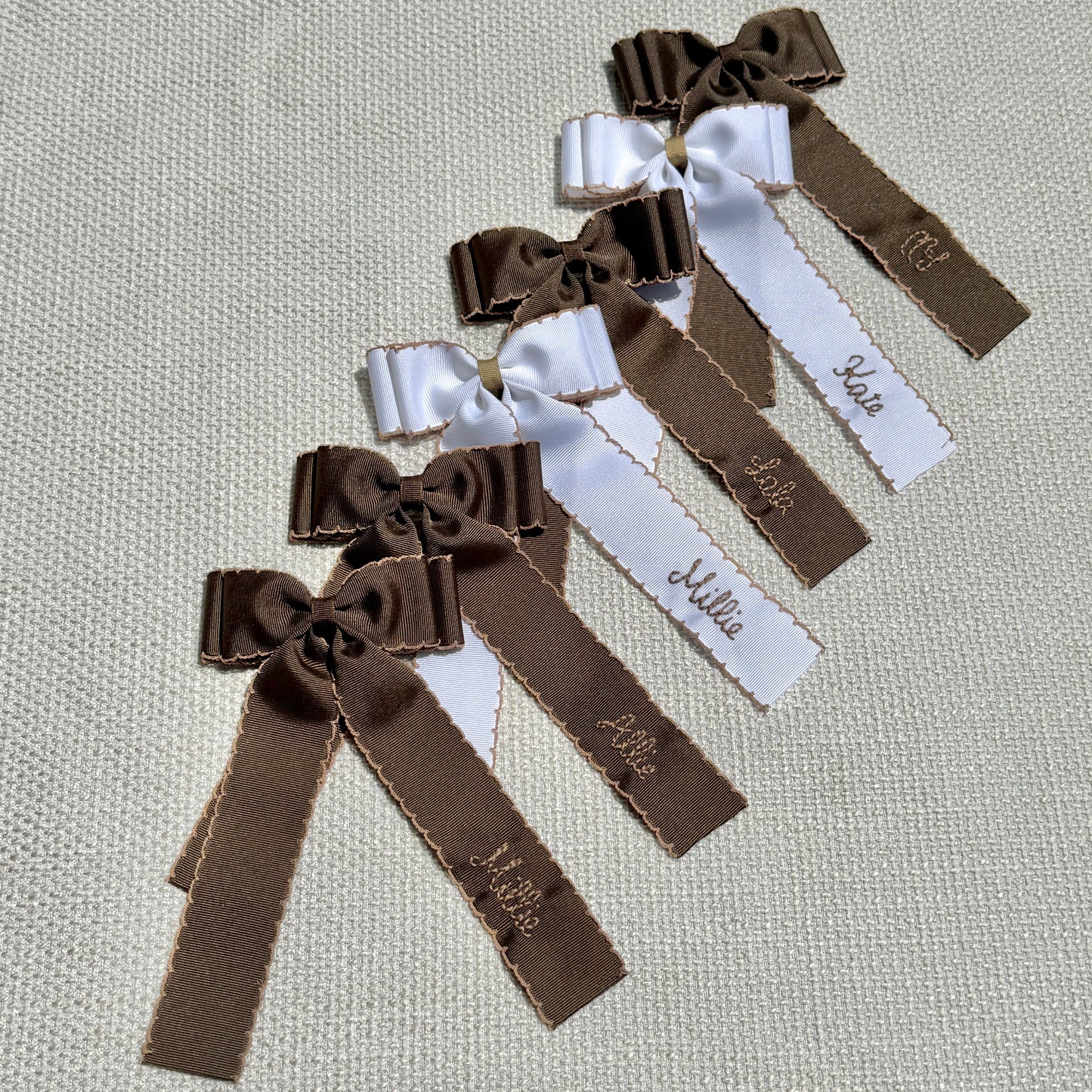 Cathedral CCS Brown and White Bows