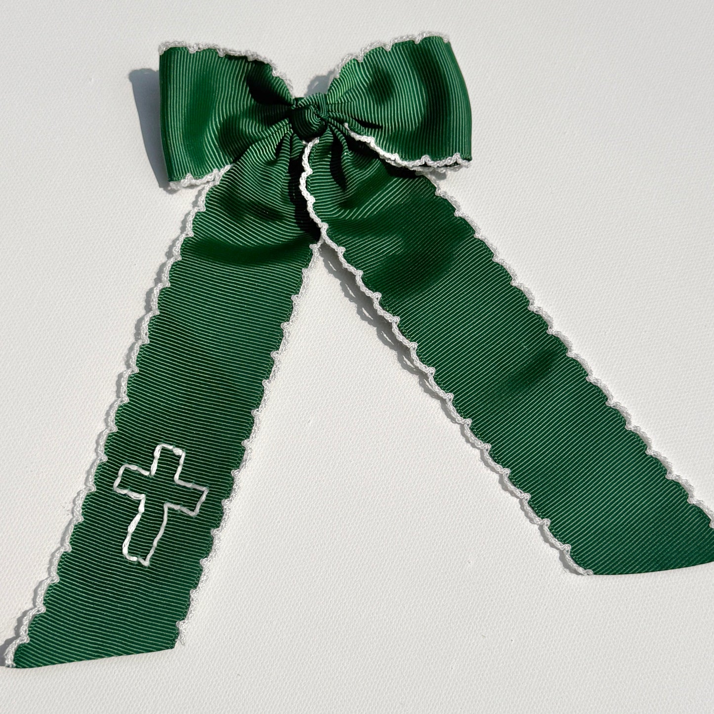 Green & White Cross Longtail
