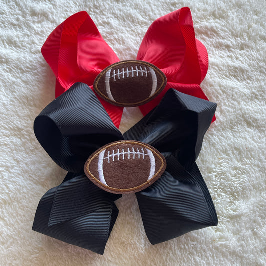 Football 6" Grosgrain Bow