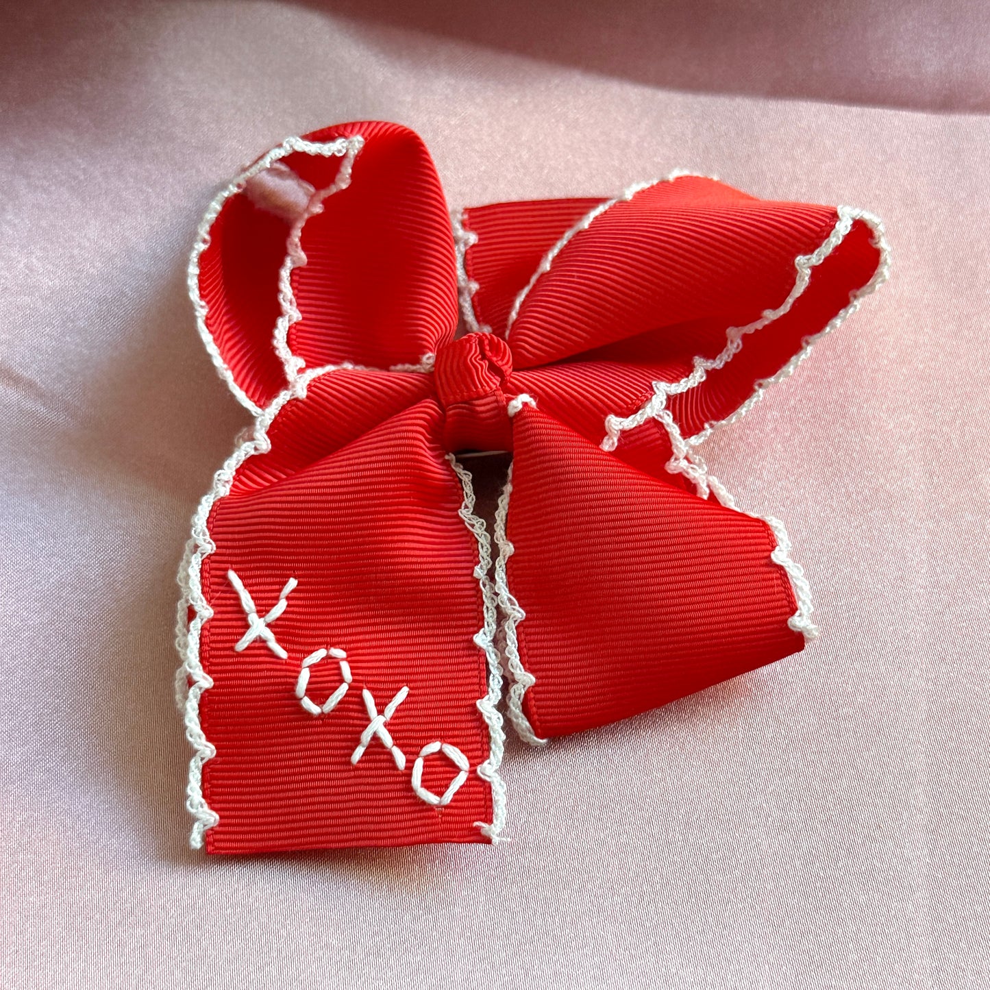 5 Inch XOXO Red Valentine's Day Bow