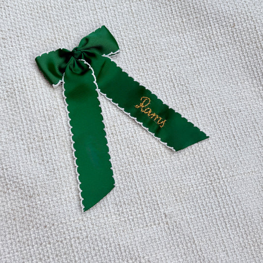 Rams Green and Gold Bows