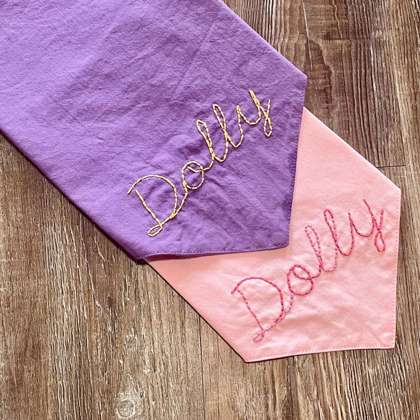 Dog Hand Embroidered Bandana