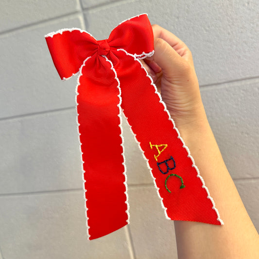 ABC Red Longtail Bow