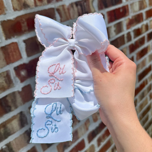 Lil Sis - White with Blue - 5 inch
