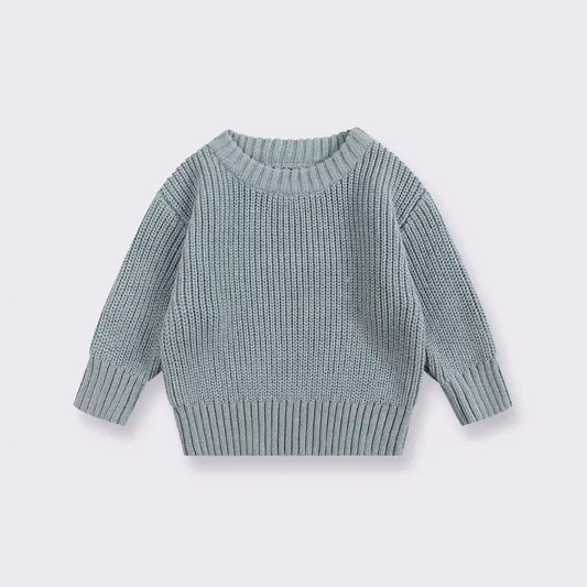 Stone Blue Knit Sweater - Custom