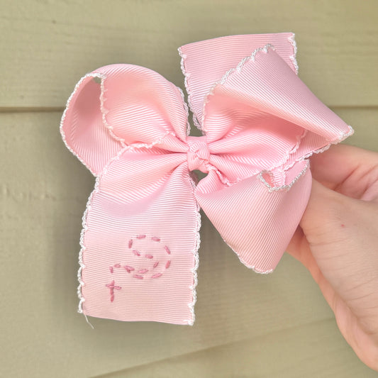 Rosary Pink with White - 5 inch