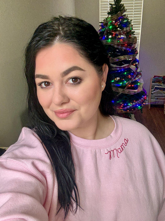 Mama Stitched Pullover Sweatshirt - Multiple Colors