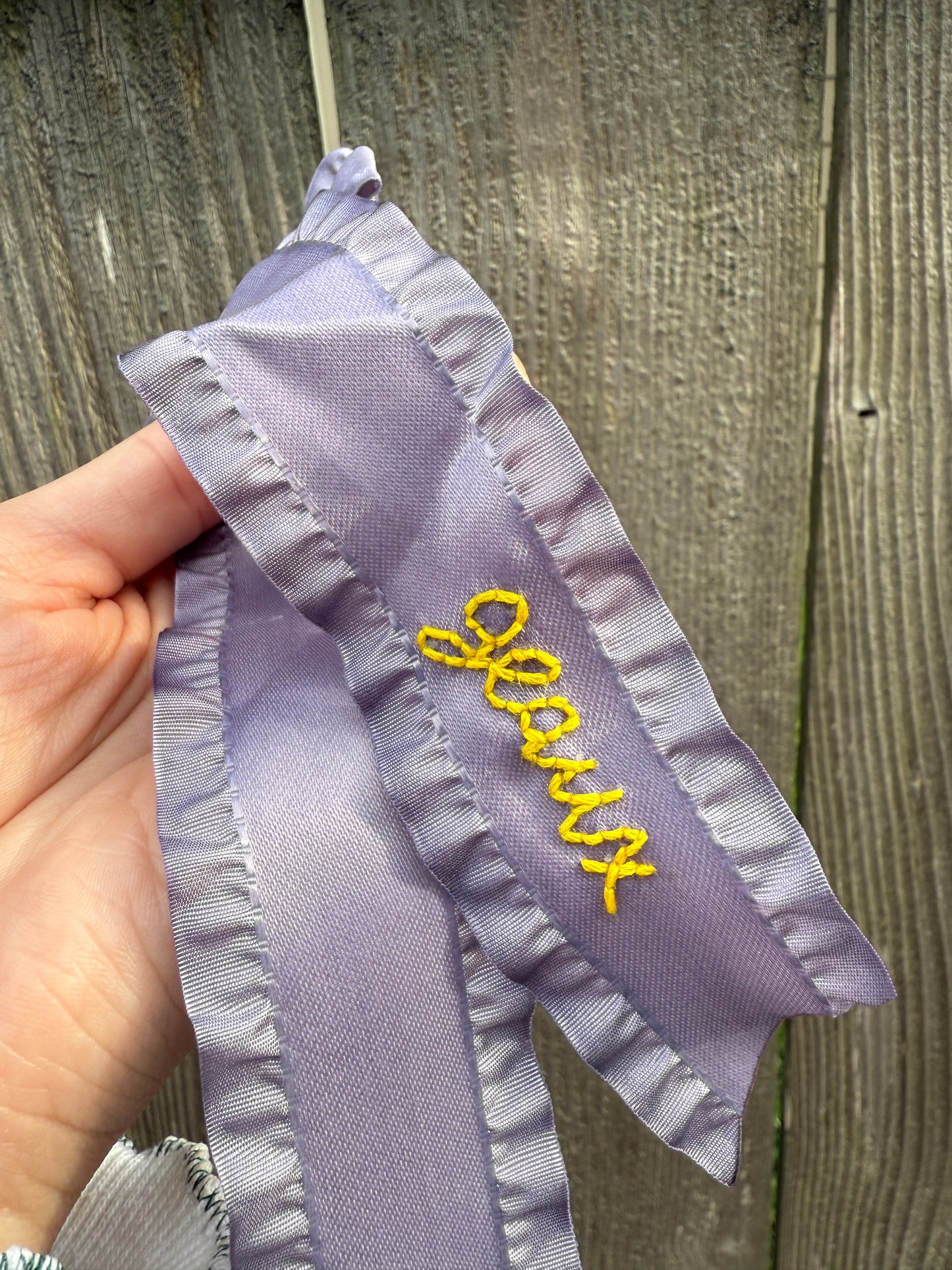 Geaux Purple Bow (Alligator Clip) - RTS