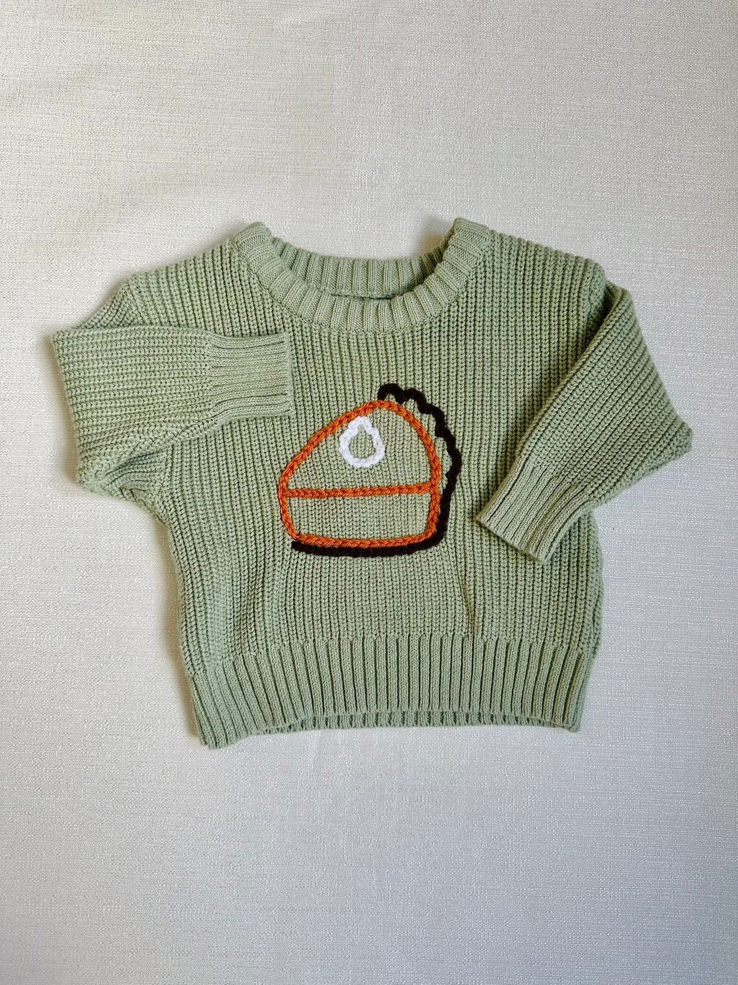 Sage Pumpkin Pie Sweater -