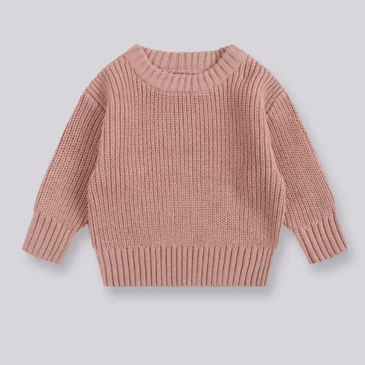 Knit Sweaters with Custom Handstitched Name (Pink)