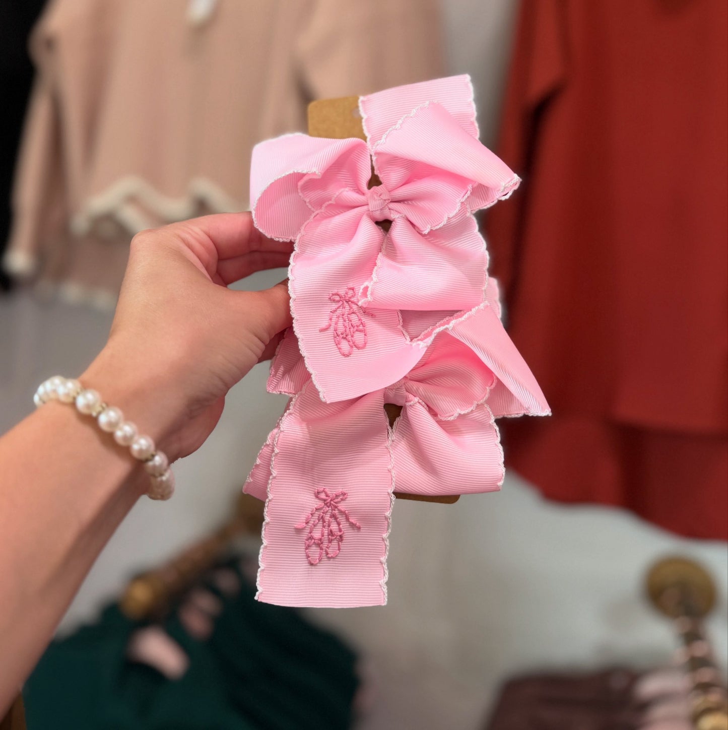 Ballerina Dance Bows - Small Pink