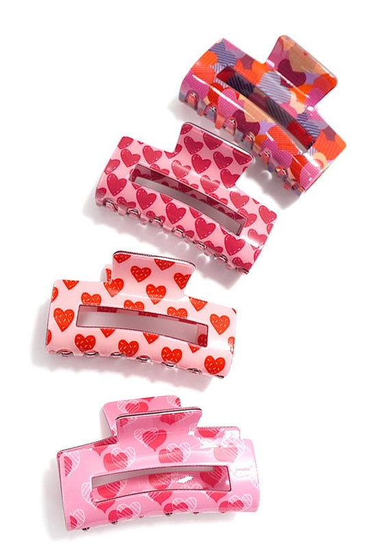 Valentine's Day Claw Clips