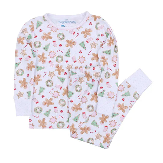 Frosted Wonderland Long Pajamas - Pink