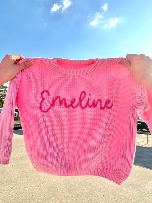 Hot Pink Sweater - Custom